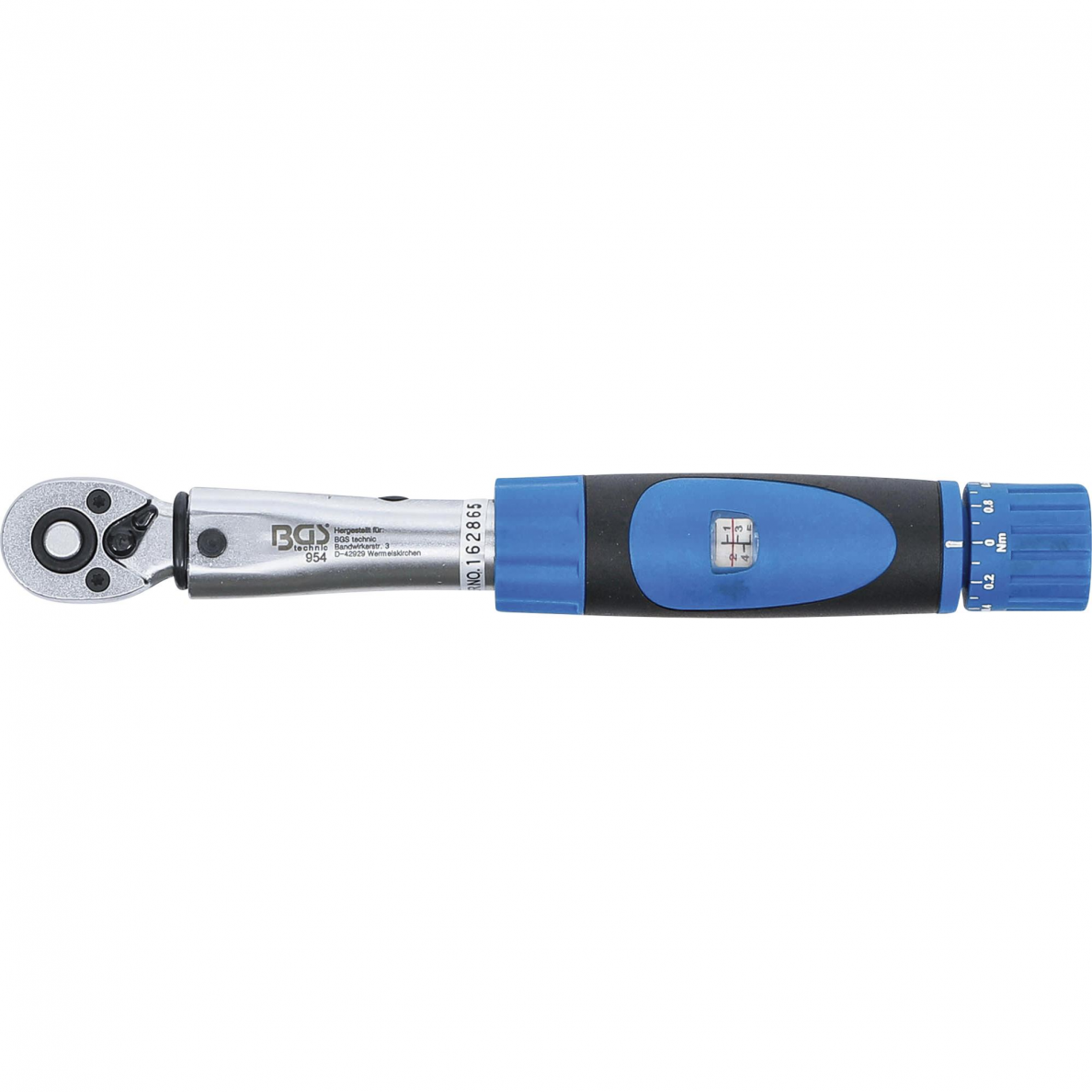 Dinamometrinis raktas su skale BGS-technic, 6.3 mm (1/4"), 1 - 6 Nm 1