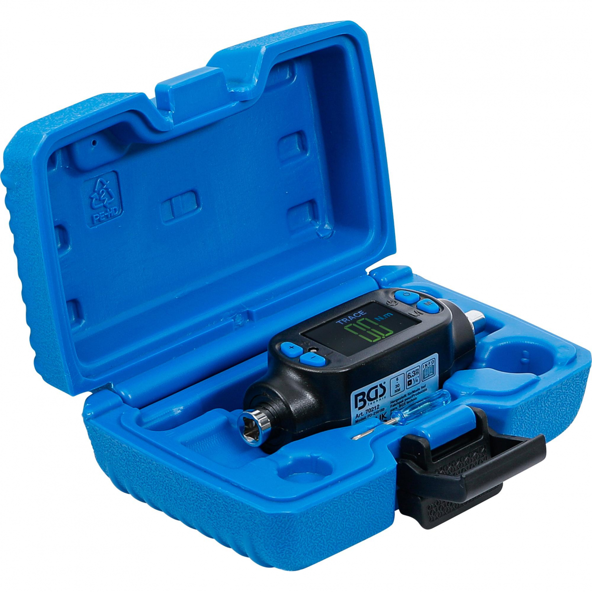 Skaitmeninis sukimo momento adapteris BGS-technic, 6.3 mm (1/4") | 6 - 30 Nm 2 Skaitmeninis sukimo momento adapteris BGS-technic, 6.3 mm (1/4") | 6 - 30 Nm 2