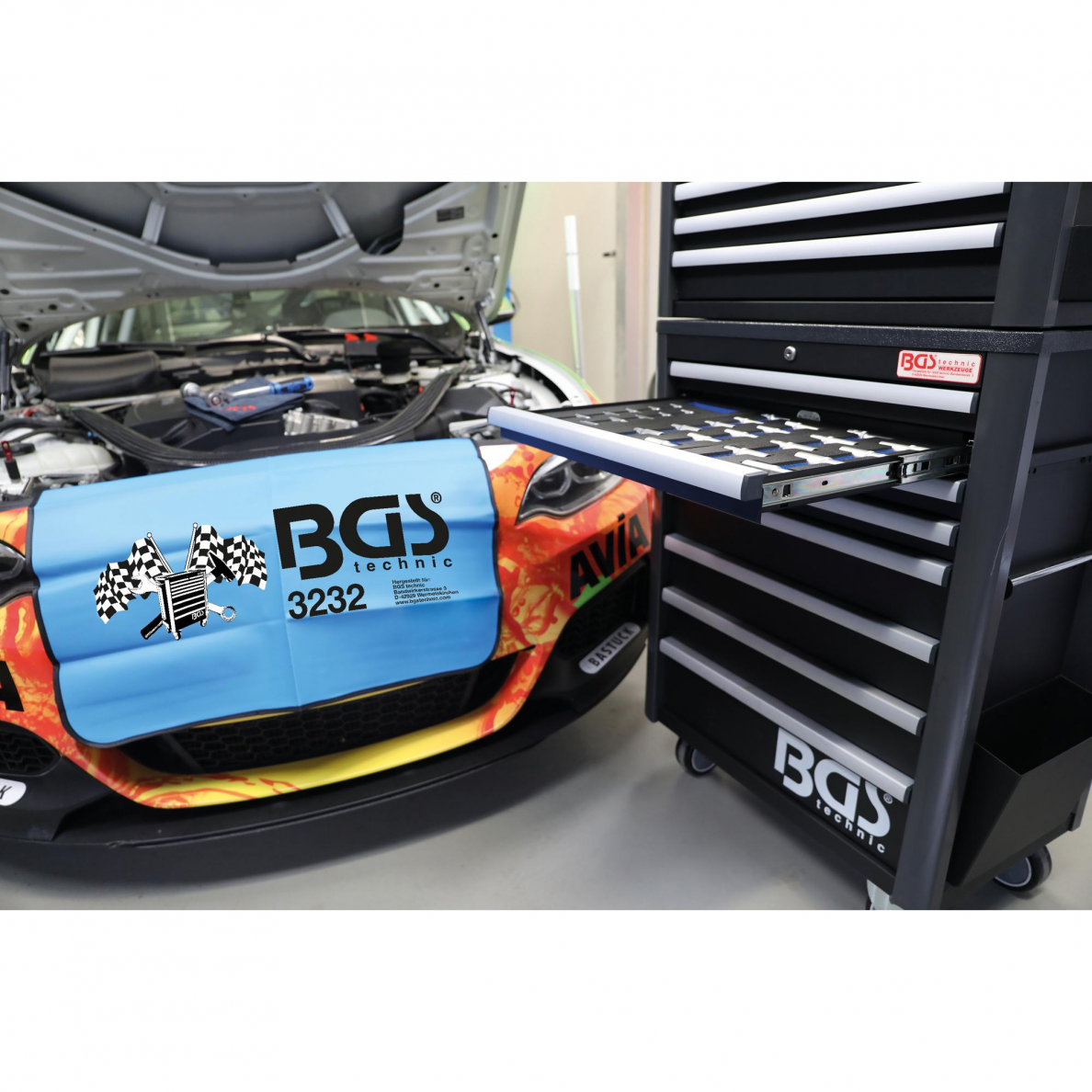 Universalus magnetinis sparno uždangalas BGS-technic 2 Universalus magnetinis sparno uždangalas BGS-technic 2