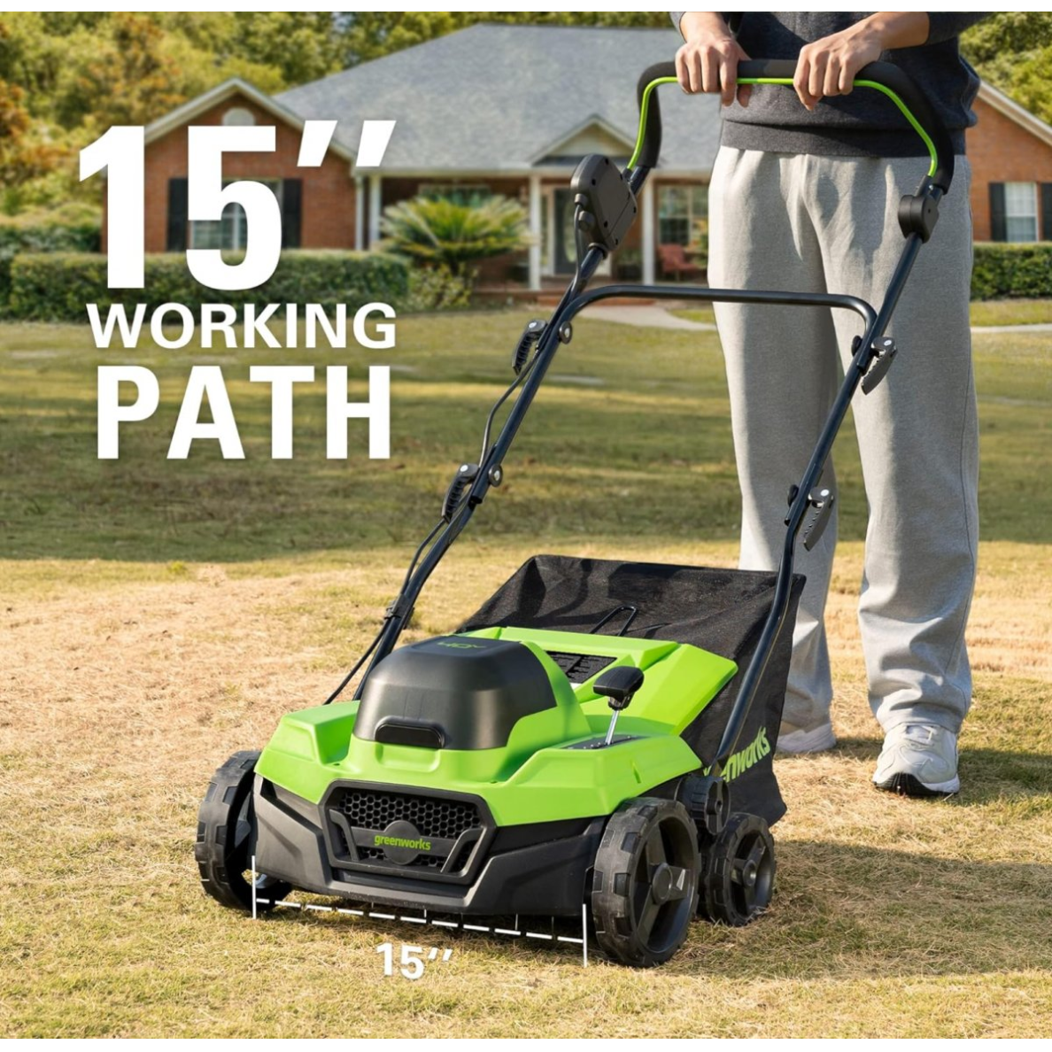 SKARIFIKATORIUS II 38cm Greenworks 24X2V GD24X2SC38II (tik įrankis) 1 SKARIFIKATORIUS II 38cm Greenworks 24X2V GD24X2SC38II (tik įrankis) 1