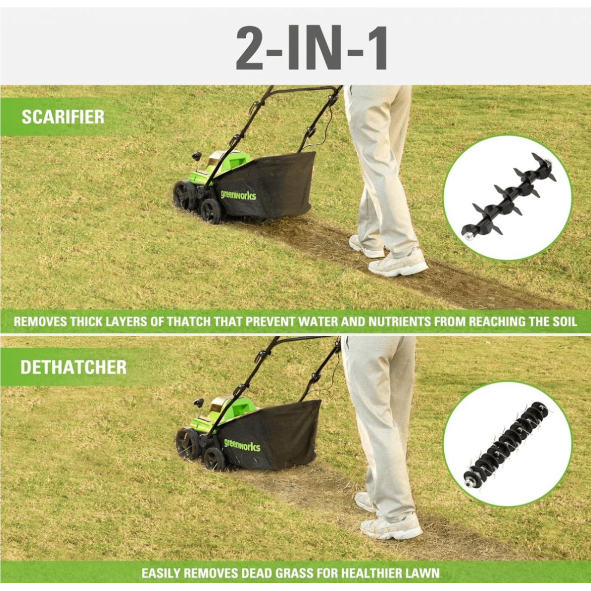 SKARIFIKATORIUS II 38cm Greenworks 24X2V GD24X2SC38II (tik įrankis) 2