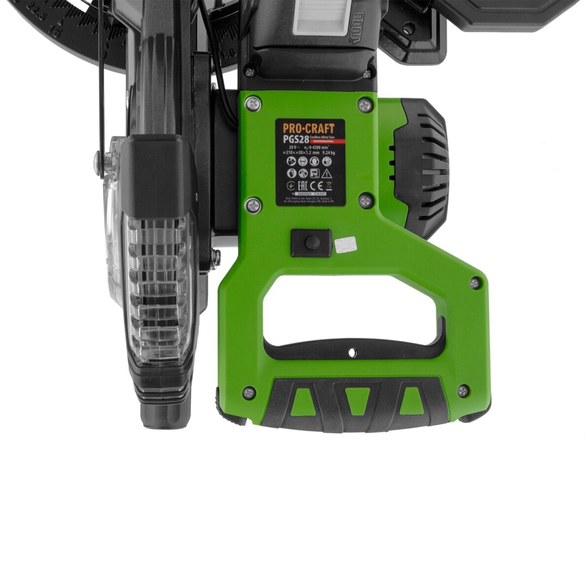 Skersinio pjovimo staklės ProCraft PGS28bb, 20V, 210mm (be akum. ir be krov.) 7