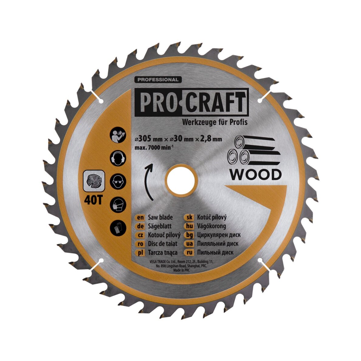 Skersinio pjovimo staklės ProCraft PGS305, 305mm, 2kW 8 Skersinio pjovimo staklės ProCraft PGS305, 305mm, 2kW 8