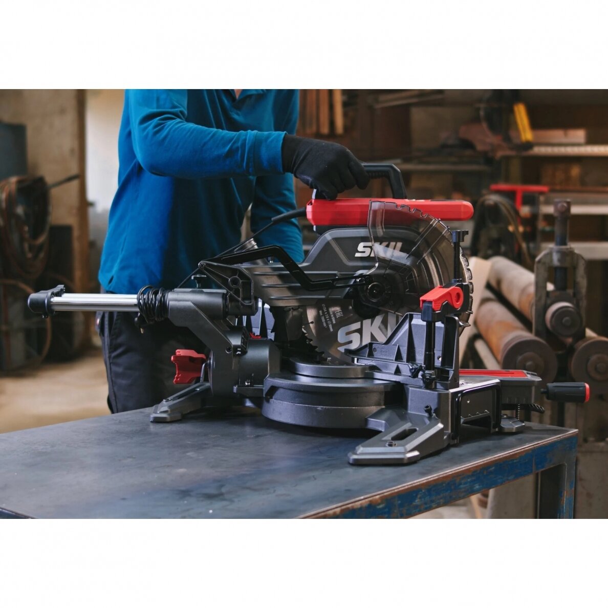 Skersinio pjovimo staklės Skil 1320AA, 2000W, 254mm 8 Skersinio pjovimo staklės Skil 1320AA, 2000W, 254mm 8