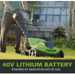 Akumuliatorinis skarifikatorius-šukos Greenworks GD40SC36, 40 V, (tik įrankis)