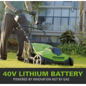 Akumuliatorinis skarifikatorius-šukos Greenworks GD40SC36, 40 V, (tik įrankis)