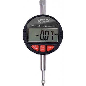 Skaitmeninis indikatorius | 0 - 12.7 mm (YT-72453) Skaitmeninis indikatorius | 0 - 12.7 mm (YT-72453)