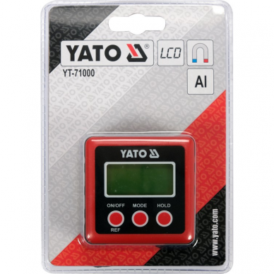 Skaitmeninis LCD gulščiukas su magnetu Yato 3 Skaitmeninis LCD gulščiukas su magnetu Yato 3