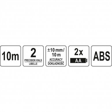 Lazerinis daugiafunkcinis gulsčiukas Yato 5 Lazerinis daugiafunkcinis gulsčiukas Yato 5