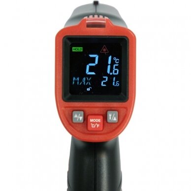 Skaitmeninis lazerinis termometras / pirometras | LCD ekranas | -50C+650C (YT-73201) 4