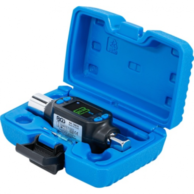 Skaitmeninis sukimo momento adapteris BGS-technic, 12.5 mm (1/2"), 40 - 200 Nm 1 Skaitmeninis sukimo momento adapteris BGS-technic, 12.5 mm (1/2"), 40 - 200 Nm 1