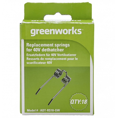 Skarifikatoriaus dantų komplektas Greenworks ADT-RS18-GW 1 Skarifikatoriaus dantų komplektas Greenworks ADT-RS18-GW 1