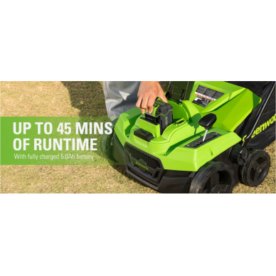 SKARIFIKATORIUS II 38cm Greenworks 24X2V GD24X2SC38II (tik įrankis) 6 SKARIFIKATORIUS II 38cm Greenworks 24X2V GD24X2SC38II (tik įrankis) 6