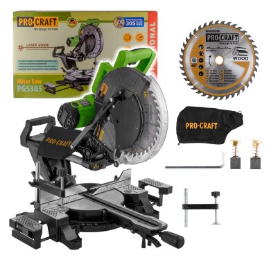 Skersinio pjovimo staklės ProCraft PGS305, 305mm, 2kW 1