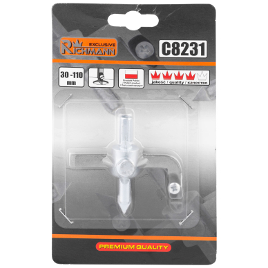 Skylių rėžt. kečiama geležte 30 - 110 mm 3 Skylių rėžt. kečiama geležte 30 - 110 mm 3