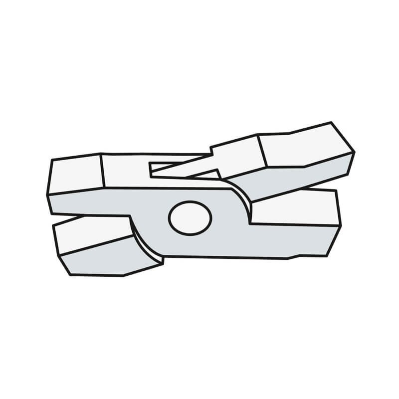 Skardos lankstymo replės apvaliais galais STUBAI 240mm 1 Skardos lankstymo replės apvaliais galais STUBAI 240mm 1