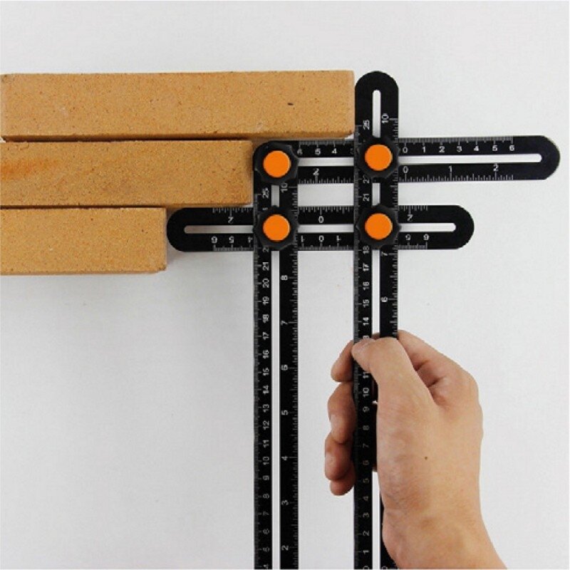 Skylių ir kampų žymėjimo šablonas EDMA 1 Skylių ir kampų žymėjimo šablonas EDMA 1