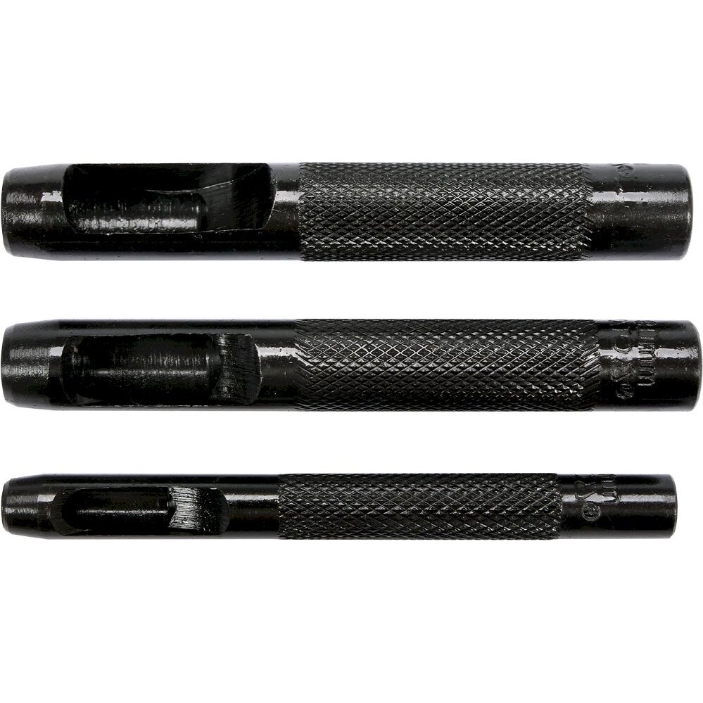 Skylių išmušėjų odoje rinkinys | 6/8/10 mm | 3 vnt. (YT-35881)