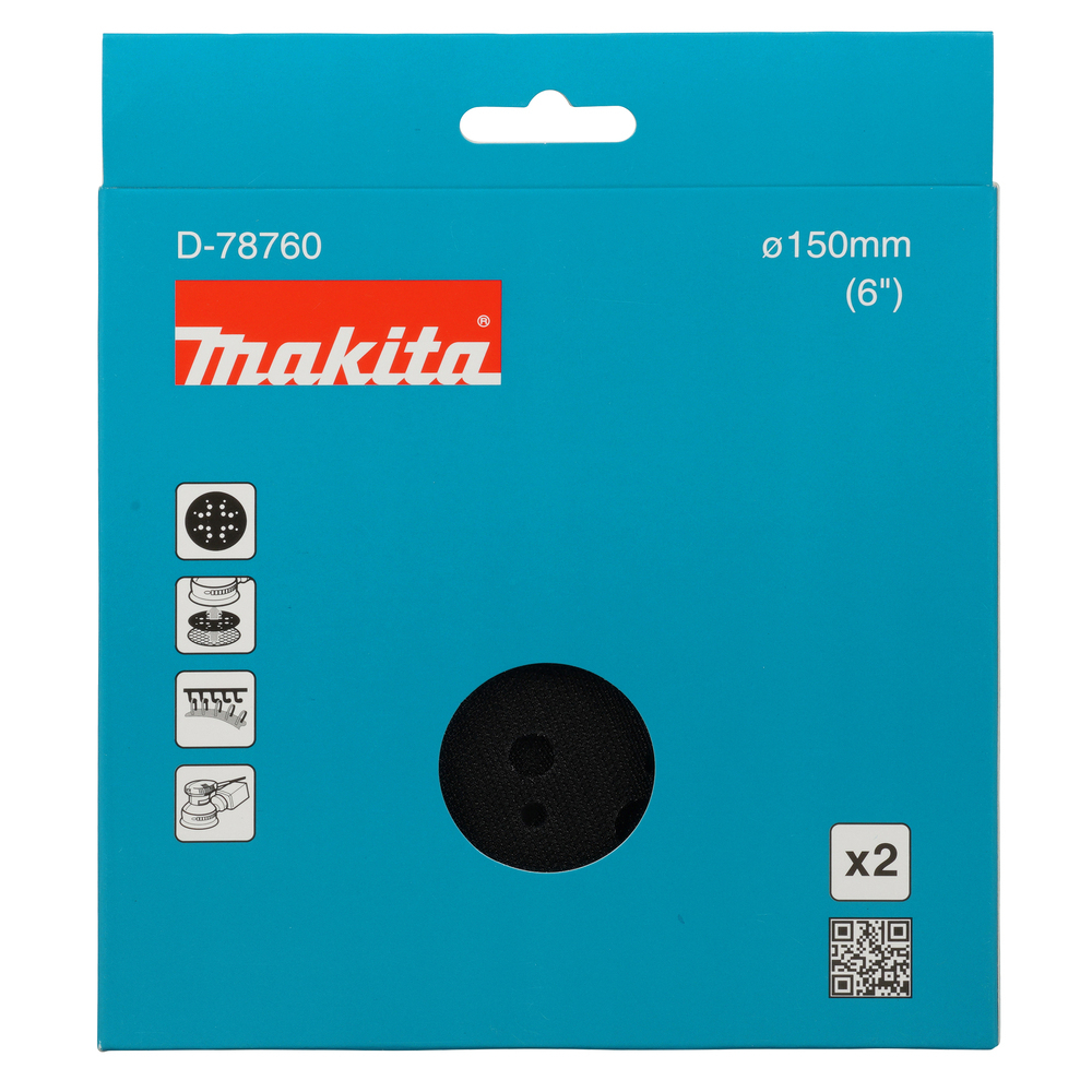 Tarpinis padas Makita D-78760 150mm, 2 vnt. 1 Tarpinis padas Makita D-78760 150mm, 2 vnt. 1
