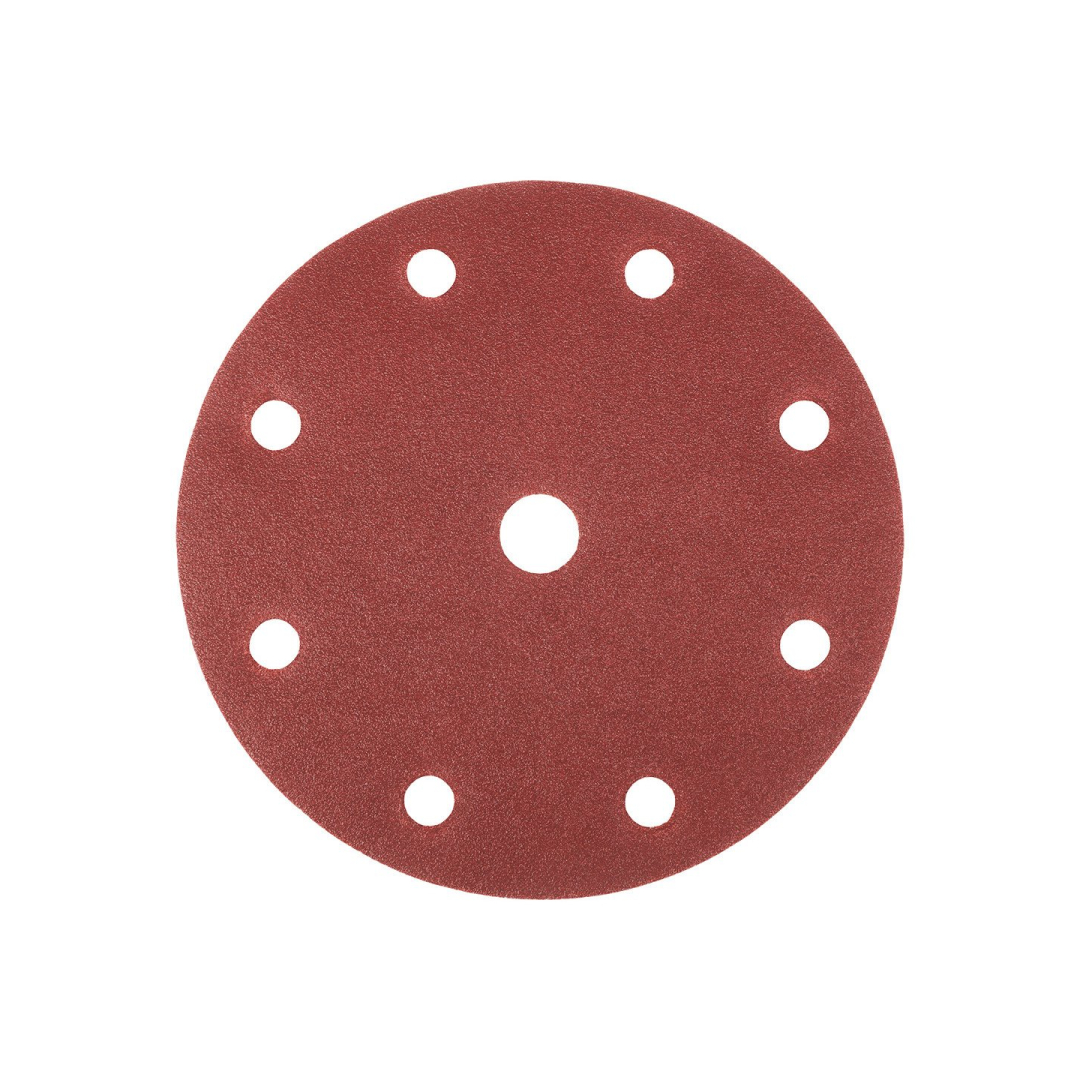 Šlifavimo diskai 150 mm, P180, 5 vnt, su 9 skylėmis 04-721 5