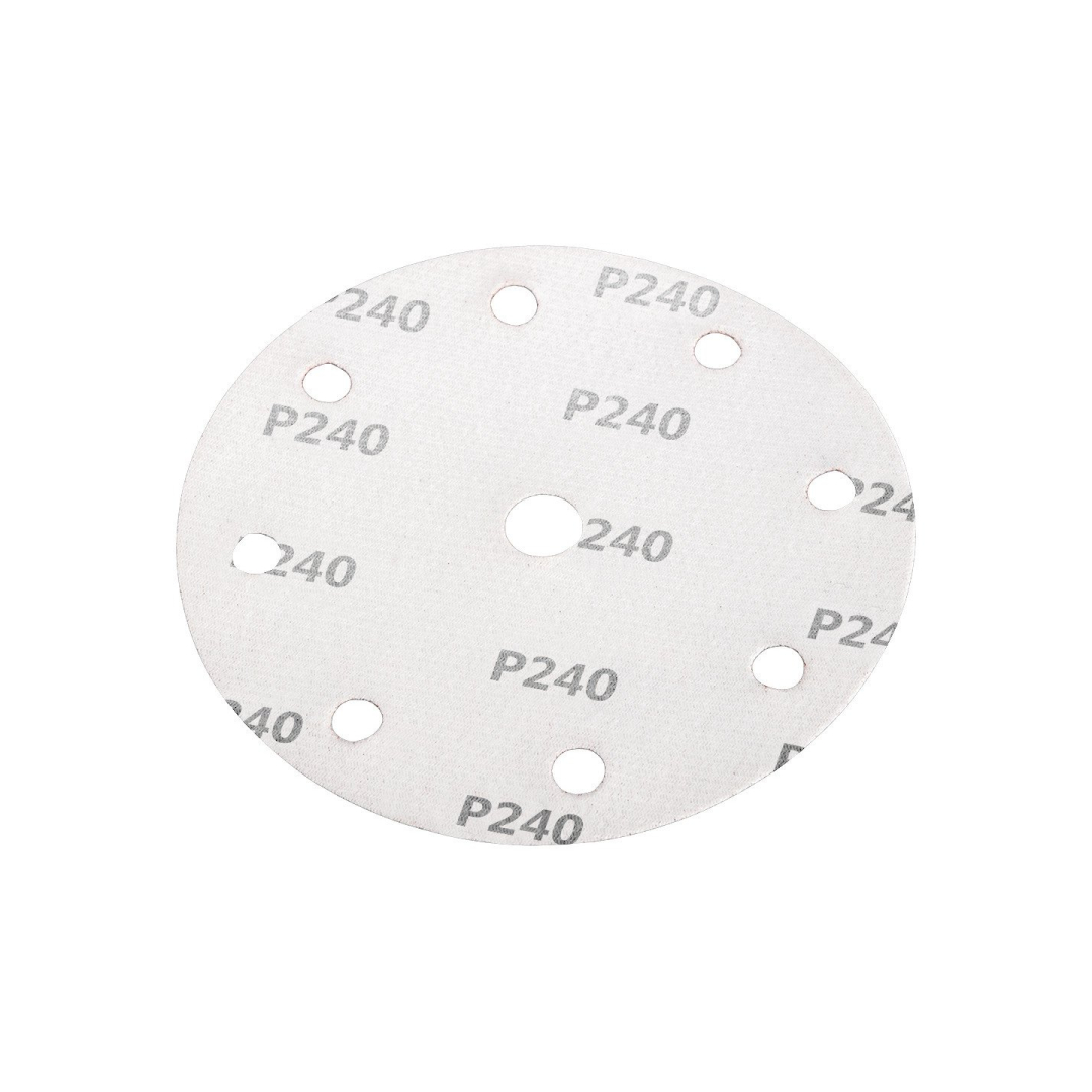 Šlifavimo diskai 150 mm, P240, 5 vnt, su 9 skylėmis 04-721 6