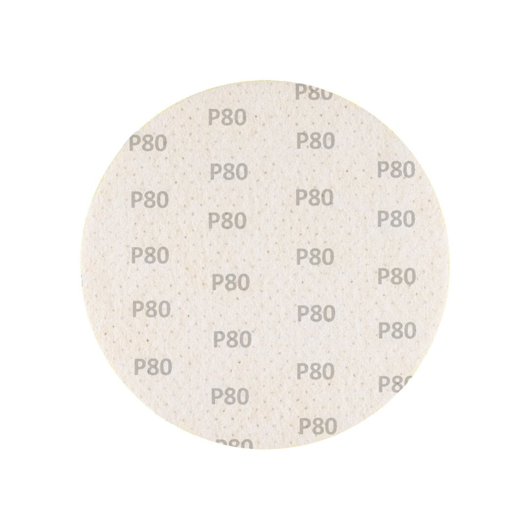 Šlifavimo diskai, perforuoti, „Velcro“, pritvirtinti su 225 mm, p80, 5 vnt. 3 Šlifavimo diskai, perforuoti, „Velcro“, pritvirtinti su 225 mm, p80, 5 vnt. 3