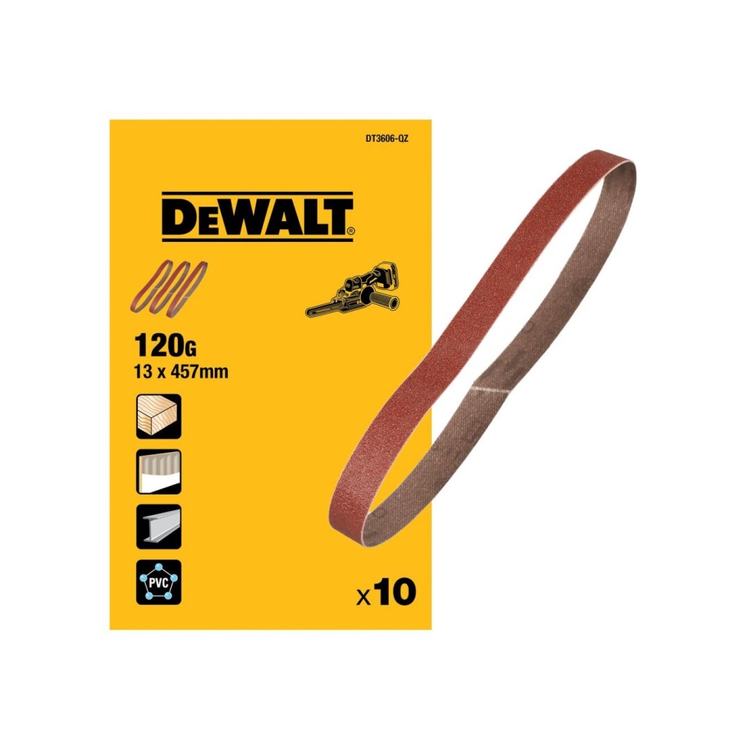 Šlifavimo juosta 13x457mm 120G 10vnt 1