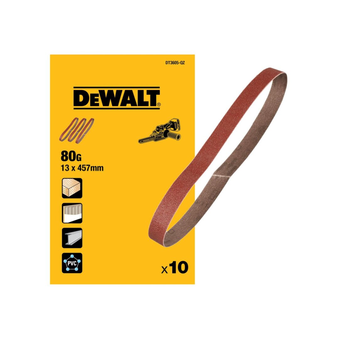 Šlifavimo juosta 13x457mm 80G 10vnt