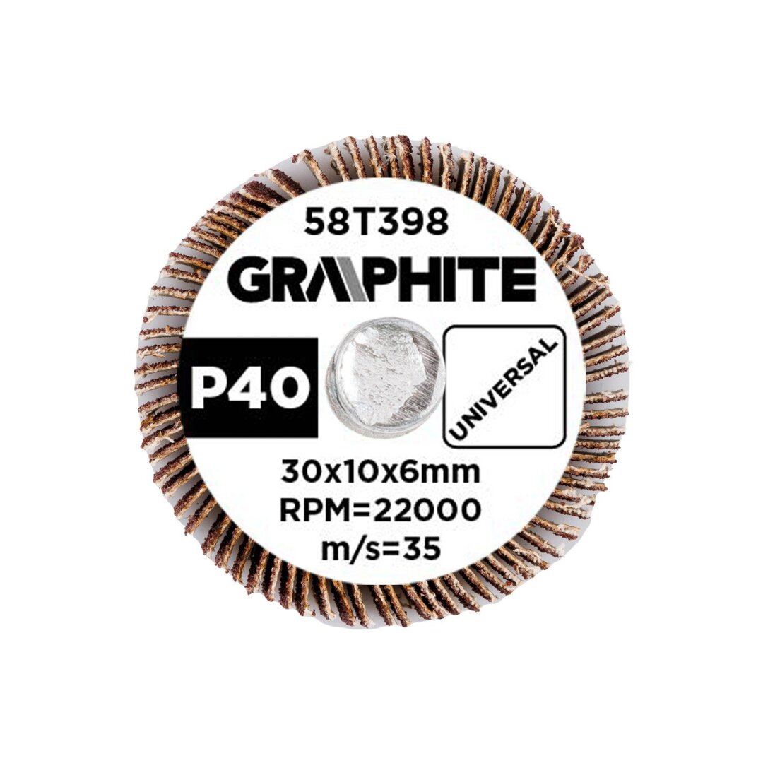 Šlifavimo popierius 30 x 10 x 6 mm, p40 2