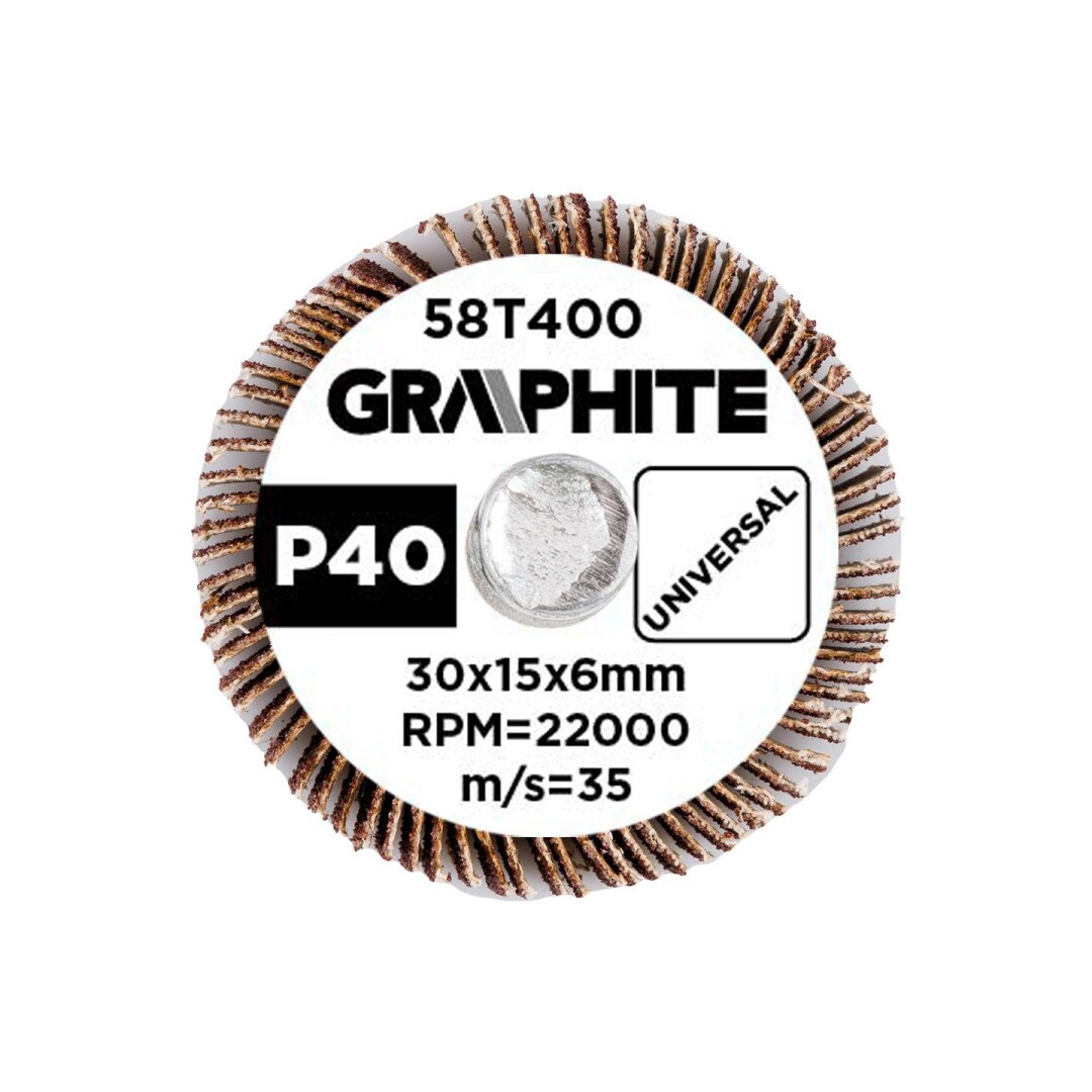 Šlifavimo popierius 30 x 15 x 6 mm, p40 2