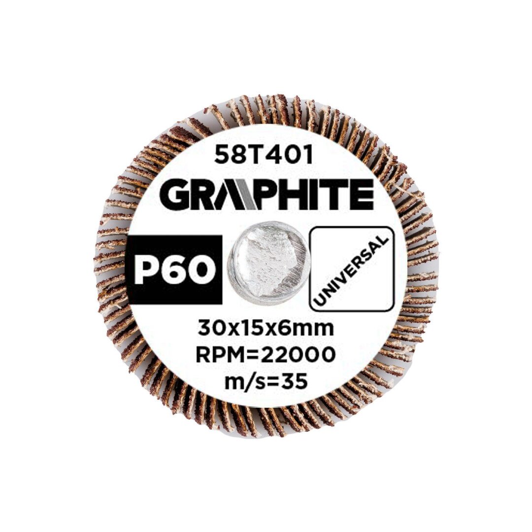 Šlifavimo popierius 30 x 15 x 6 mm, p60 2