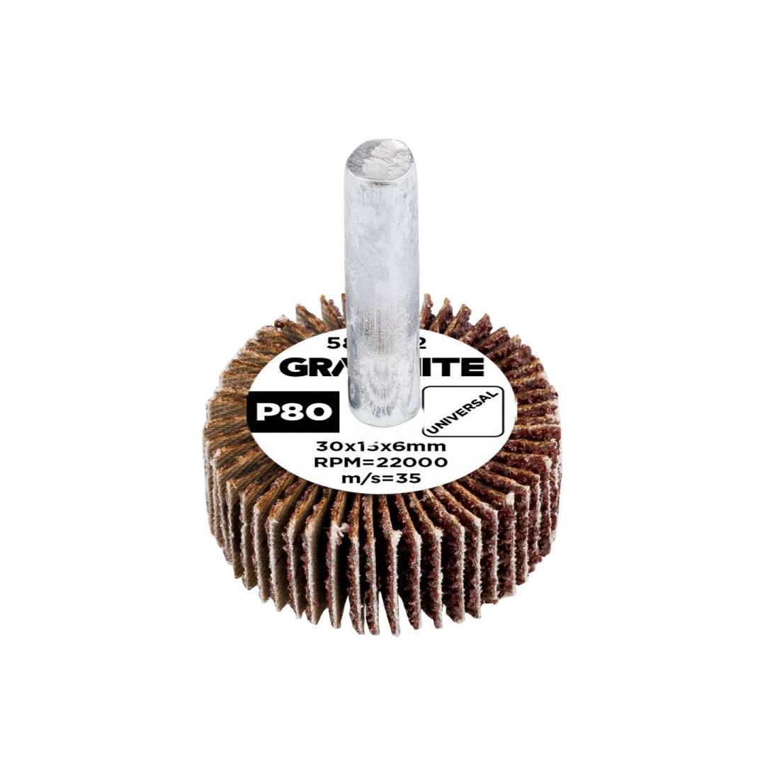 Šlifavimo popierius 30 x 15 x 6 mm, p80