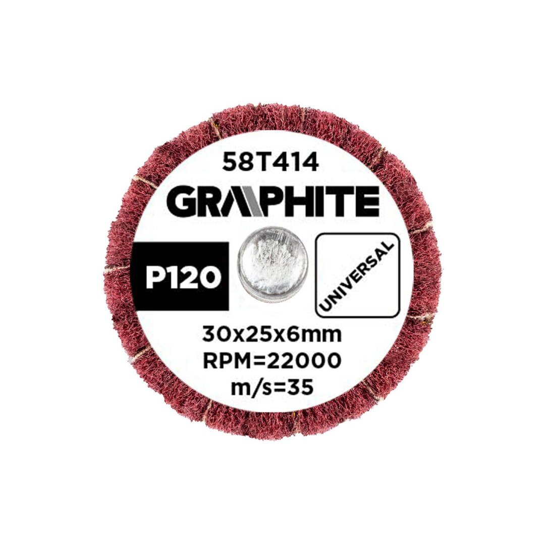 Šlifavimo popierius 30 x 25 x 6 mm, P120 2