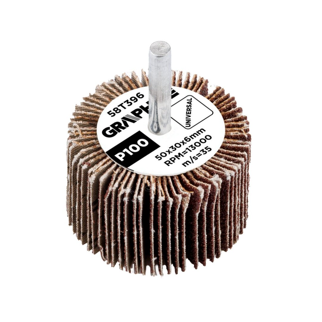 Šlifavimo popierius 50 x 30 x 6 mm, P100 6