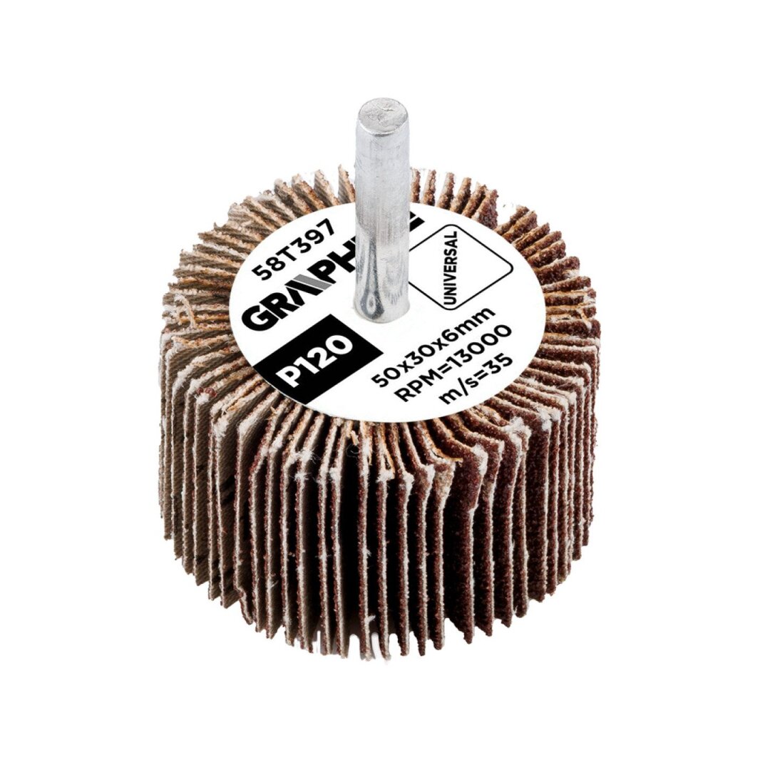 Šlifavimo popierius 50 x 30 x 6 mm, P120 6 Šlifavimo popierius 50 x 30 x 6 mm, P120 6