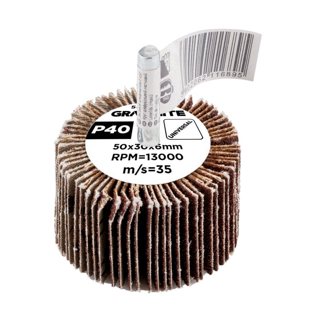 Šlifavimo popierius 50 x 30 x 6 mm, p40 1