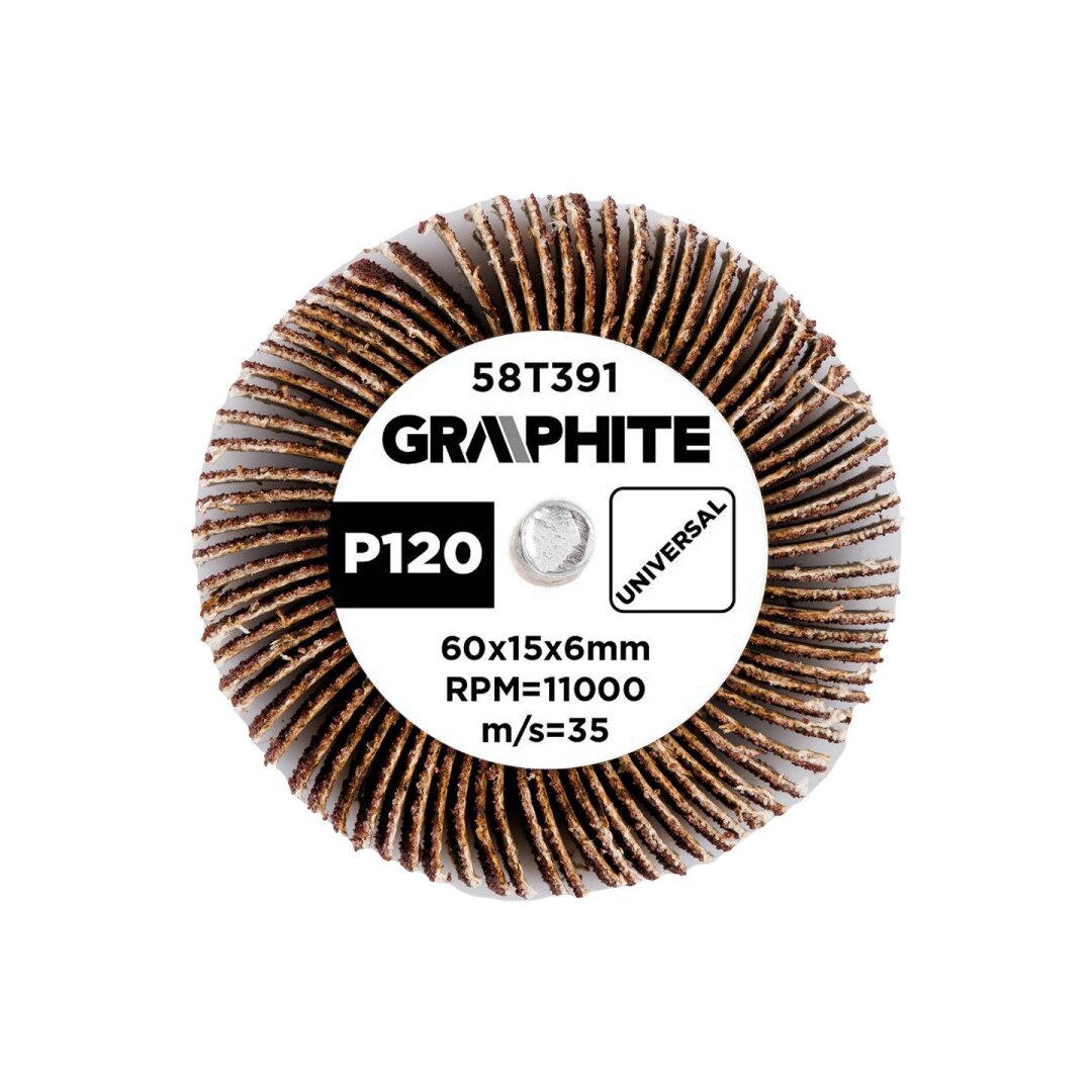 Šlifavimo popierius 60 x 15 x 6 mm, P120 2