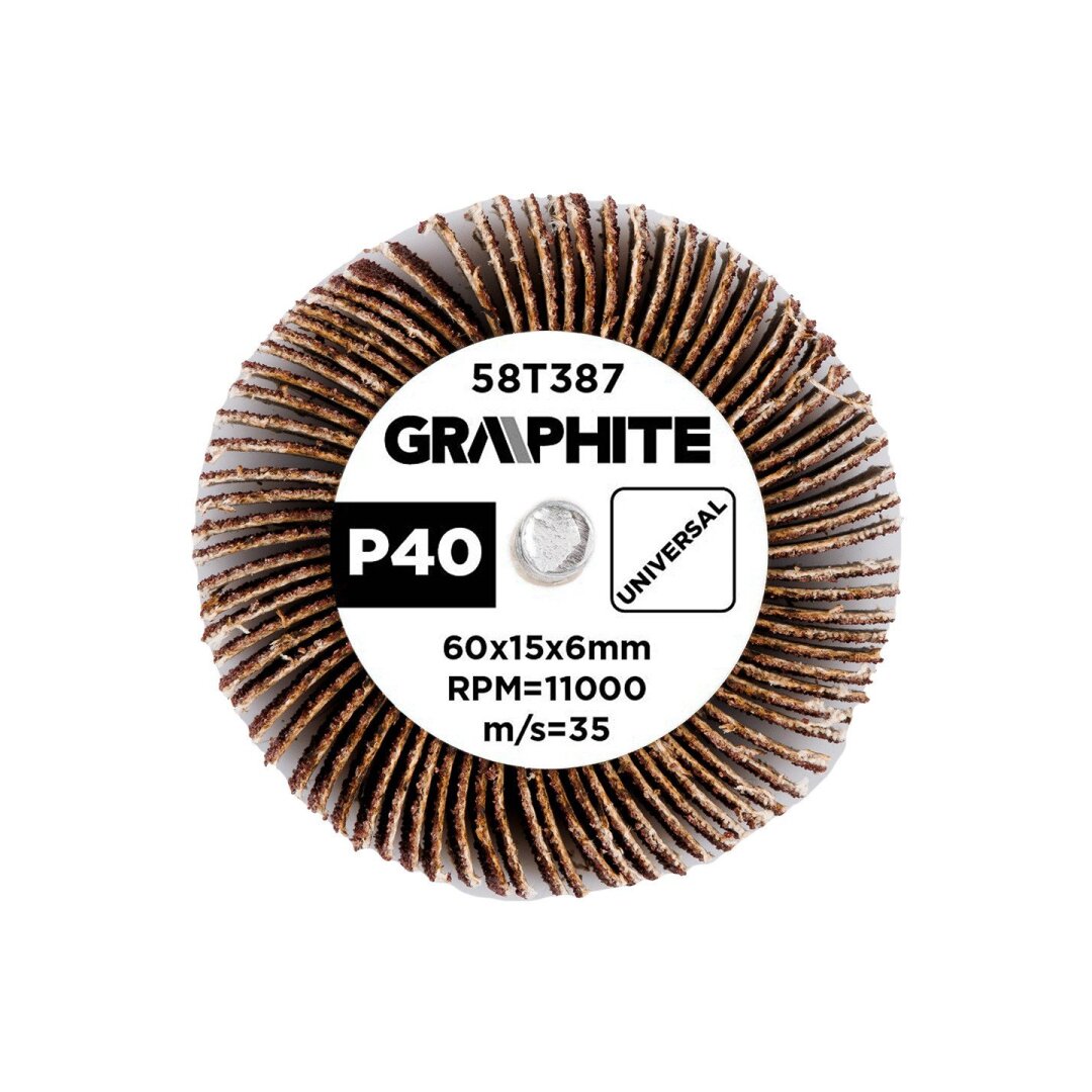 Šlifavimo popierius 60 x 15 x 6 mm, p40 2