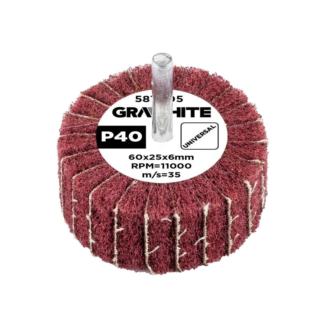 Šlifavimo popierius 60 x 25 x 6 mm, p40 Šlifavimo popierius 60 x 25 x 6 mm, p40