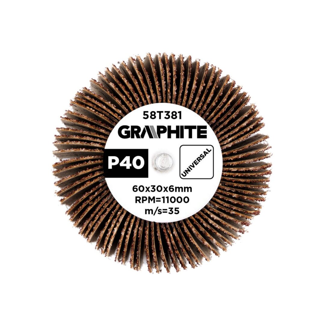 Šlifavimo popierius 60 x 30 x 6 mm, p40 2