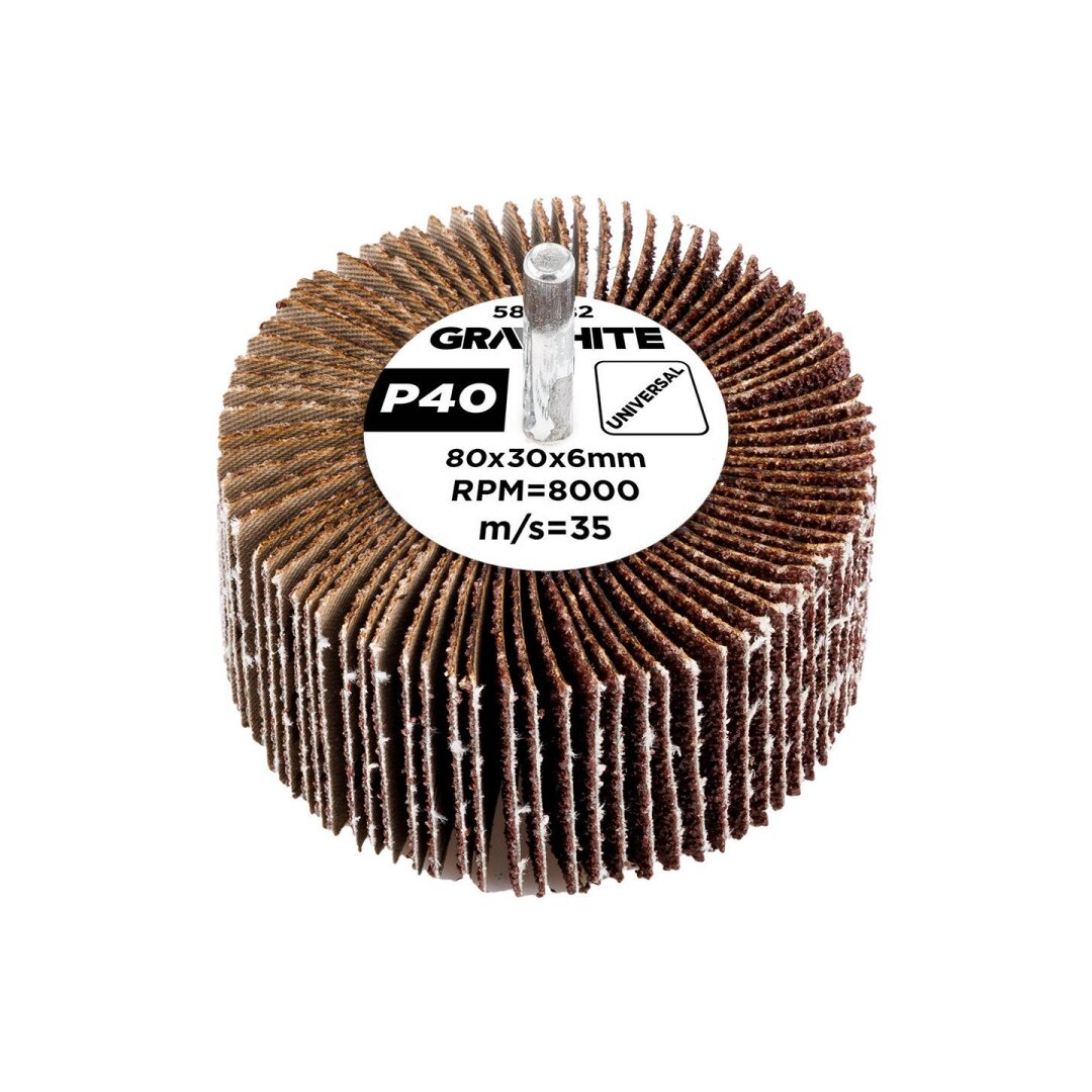 Šlifavimo popierius 80 x 30 x 6 mm, p40