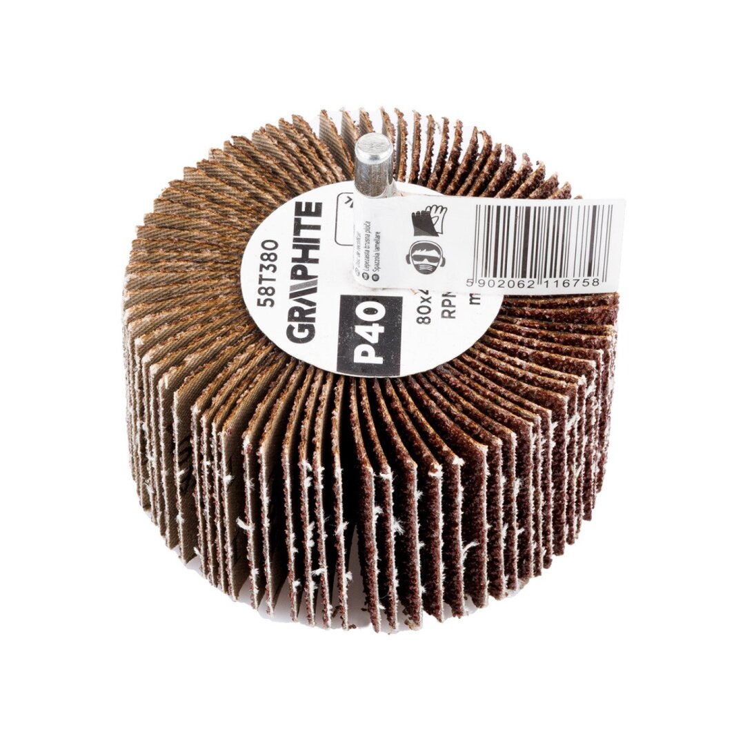 Šlifavimo popierius 80 x 40 x 6 mm, p40 1