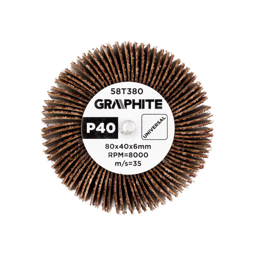 Šlifavimo popierius 80 x 40 x 6 mm, p40 5