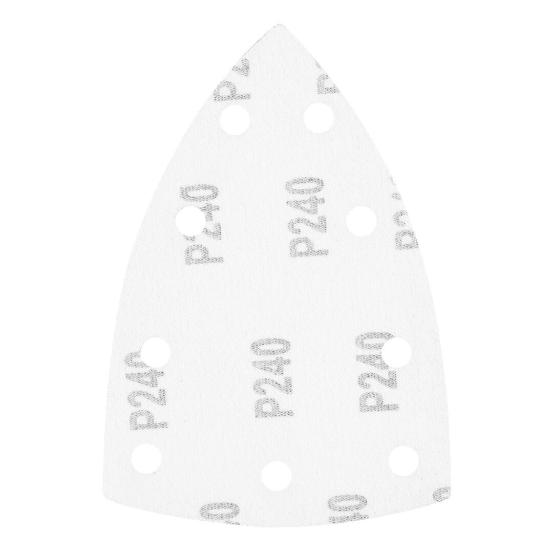 Šlifavimo popierius plienui 146 x 156 x 100 mm, p240, 5 vnt, su 9 skylėmis 04-623 3 Šlifavimo popierius plienui 146 x 156 x 100 mm, p240, 5 vnt, su 9 skylėmis 04-623 3