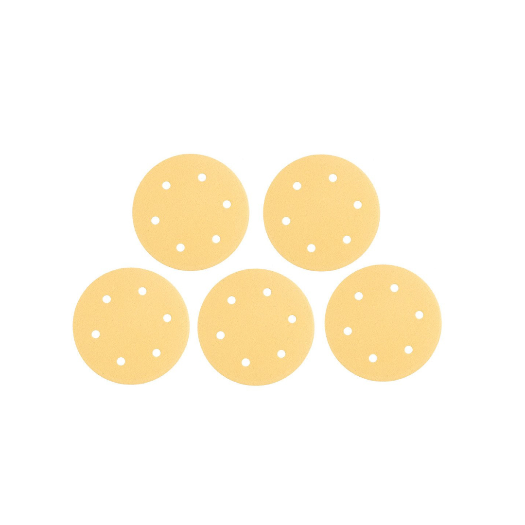 Šlifavimo popierius su lipduku 225 mm, K120, 5 vnt., su 6 skylutėmis šlifuokliui 59G264, 59G265 8