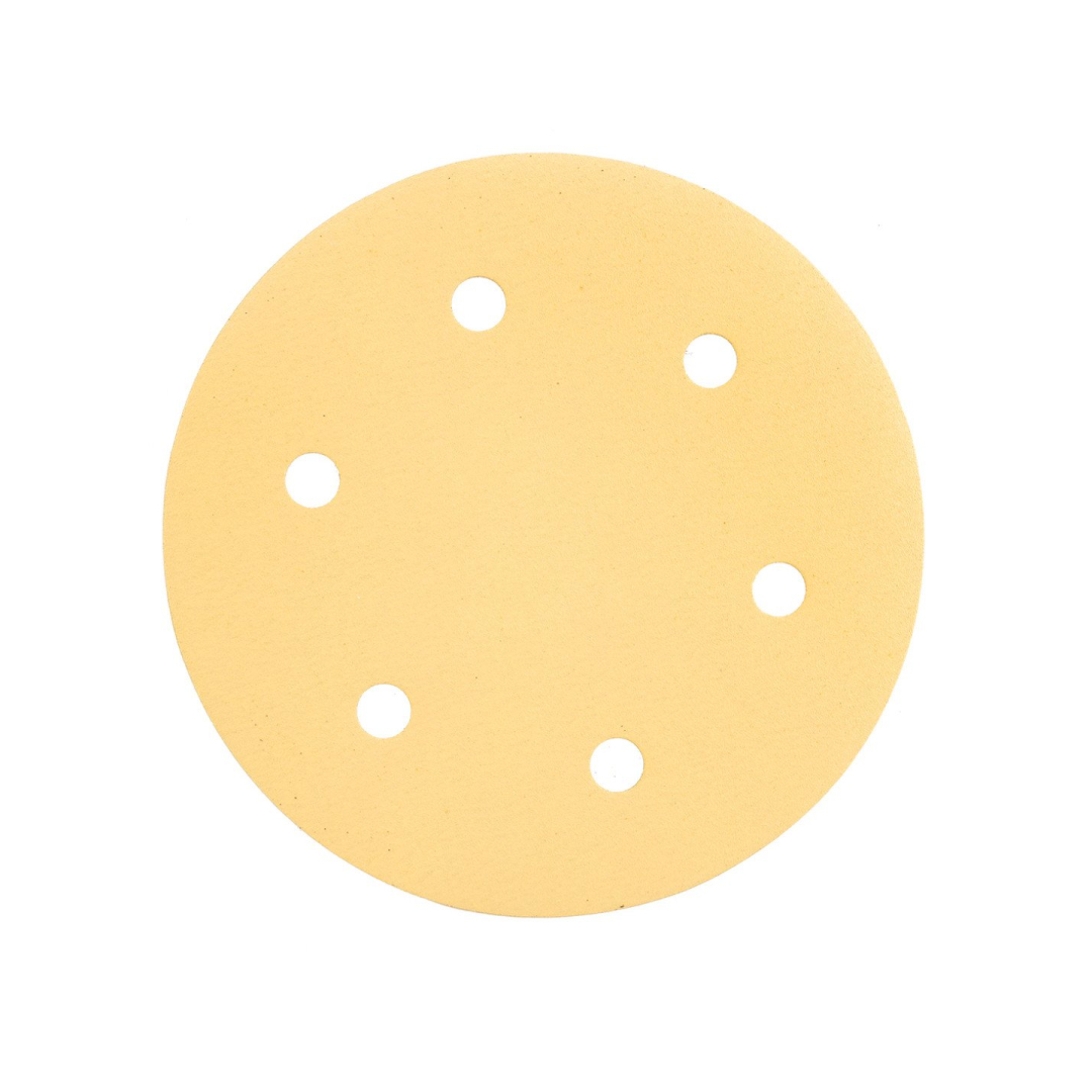Šlifavimo popierius su lipduku 225 mm, K180, 5 vnt, su 6 skylutėmis šlifuokliui 59G264, 59G265 5