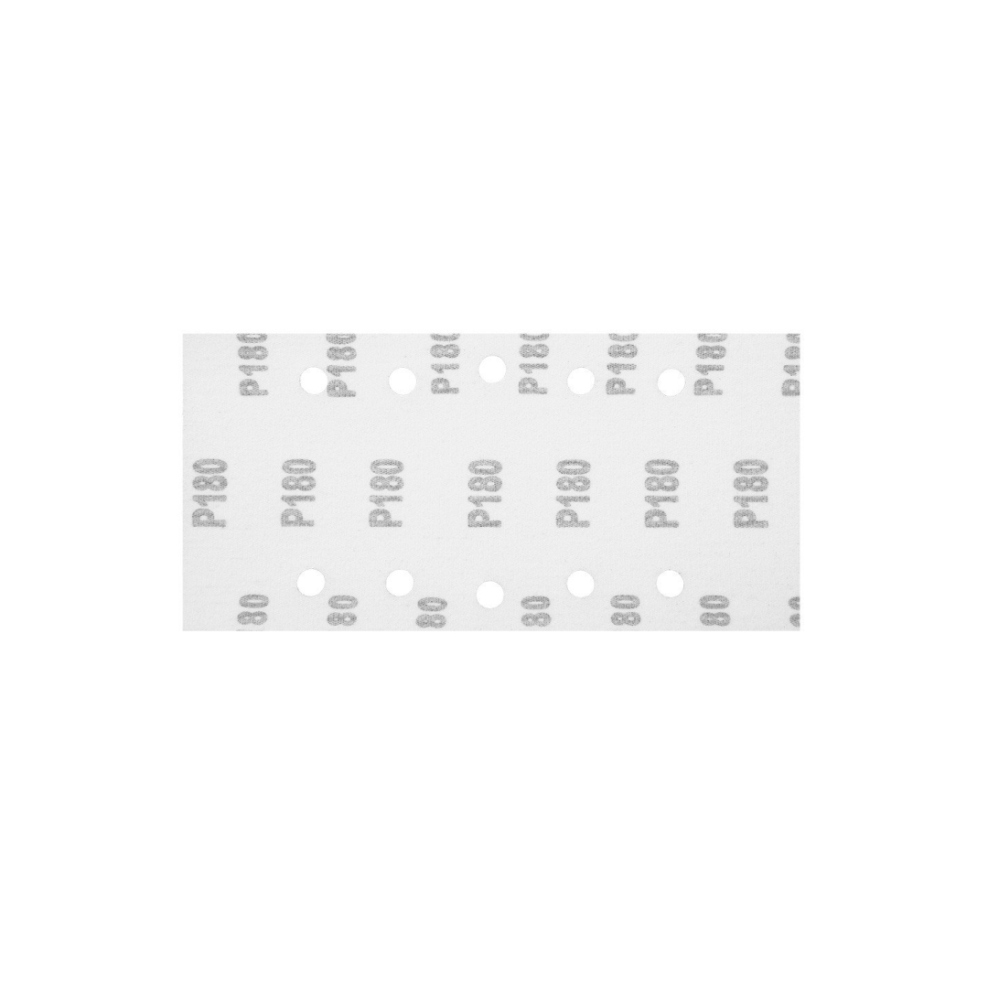 Šlifavimo popierius su „Velcro“ tvirtinimu 115 x 230 mm, K180, 5 vnt, su skylutėmis 5