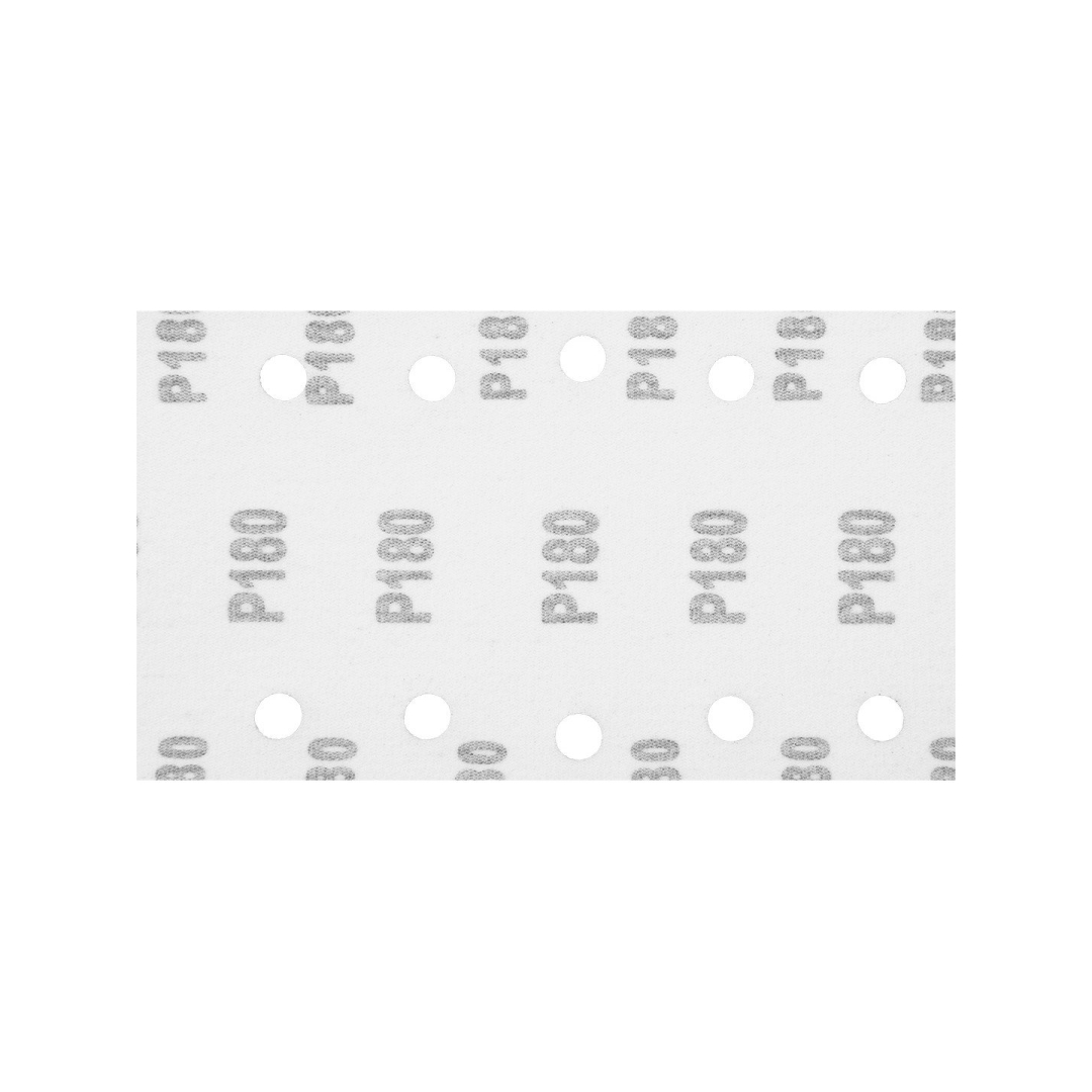 Šlifavimo popierius su „Velcro“ tvirtinimu 115 x 230 mm, K180, 5 vnt, su skylutėmis 7