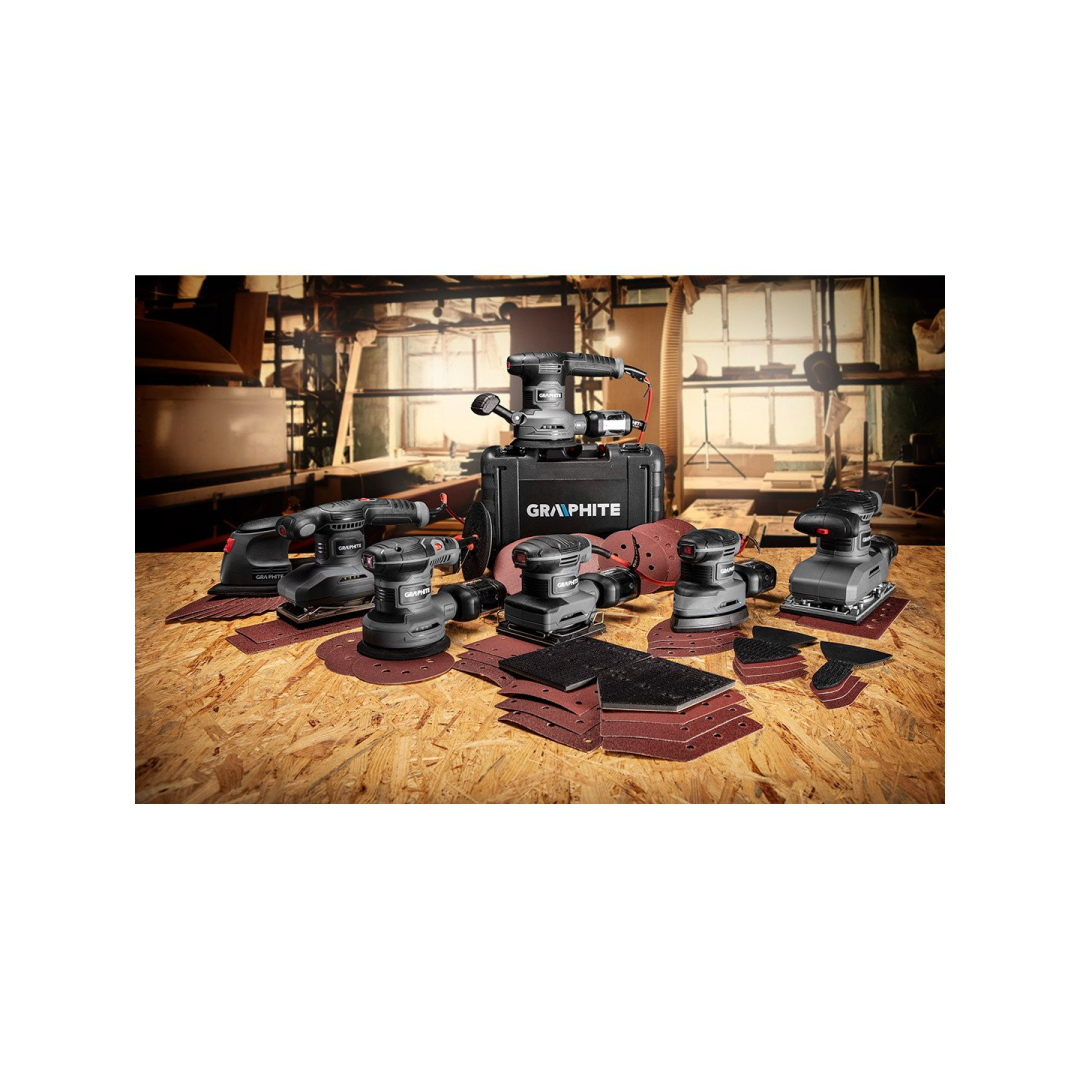 Šlifavimo popierius su „Velcro“ tvirtinimu delta 140 x 140 x 80 mm, K120, 5 vnt, su skylutėmis 2 Šlifavimo popierius su „Velcro“ tvirtinimu delta 140 x 140 x 80 mm, K120, 5 vnt, su skylutėmis 2