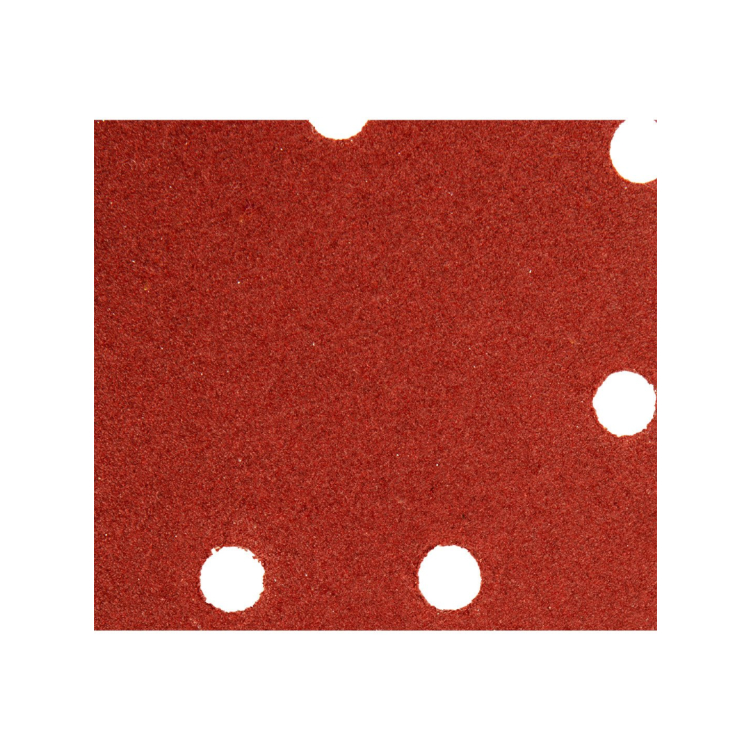 Šlifavimo popierius su „Velcro“ tvirtinimu delta 140 x 140 x 80 mm, K120, 5 vnt, su skylutėmis 4